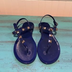 Dannii Minogue for Holster blue studded sandals